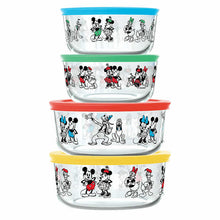 Load image into Gallery viewer, Pyrex 8-Piece Disney Mickey Mouse &amp; Friends Decorated Food Storage Set
