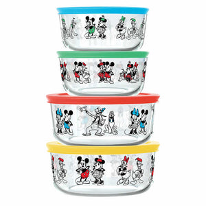 Pyrex 8-Piece Disney Mickey Mouse & Friends Decorated Food Storage Set